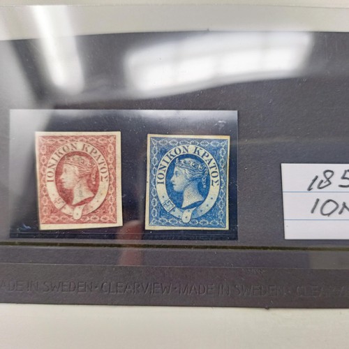 190 - Two QVR Ionian Islands stamps, 1859