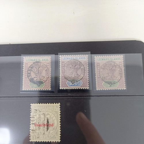 202 - British Commonwealth - Interesting selection with Leeward Island 1897 1/2d and 2 1/2d Sexagenary wit... 