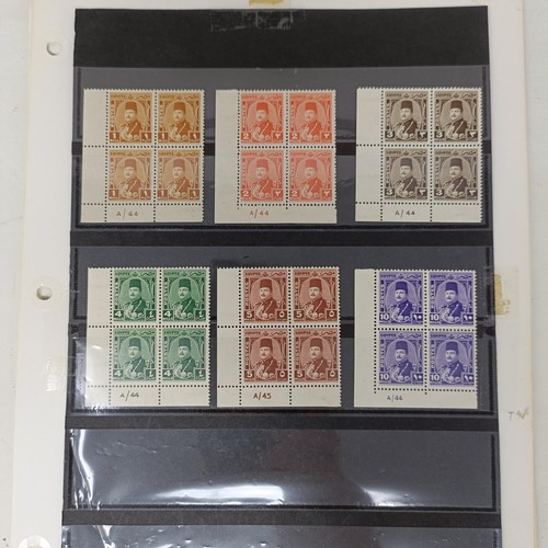 204 - Egypt - 1927-49 unused collection on album leaves with sets and values, mini sheets etc.