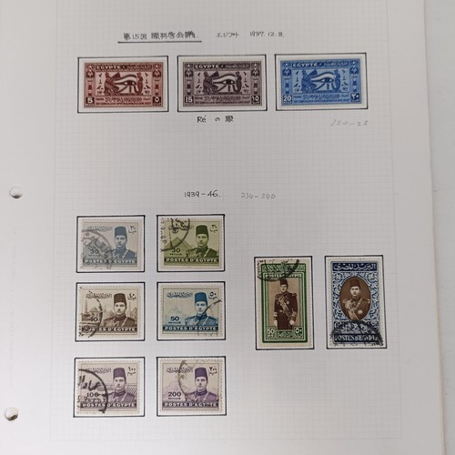 204 - Egypt - 1927-49 unused collection on album leaves with sets and values, mini sheets etc.