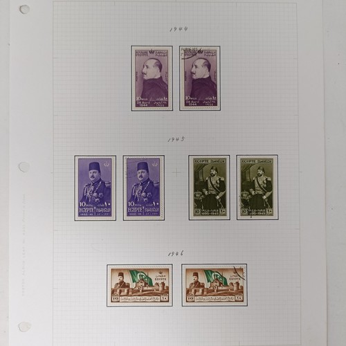 204 - Egypt - 1927-49 unused collection on album leaves with sets and values, mini sheets etc.