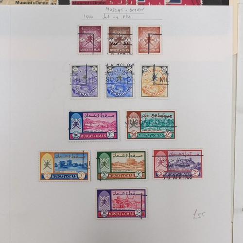 209 - Oman - Selection of 1966 and 1970 sets and values to 10r, 1r etc with some duplication. High cat val... 