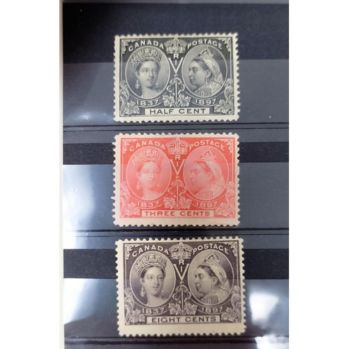 215 - Canada- 1897 Jubilee ½c-15c set of 9 values unused with gum, cat.£640