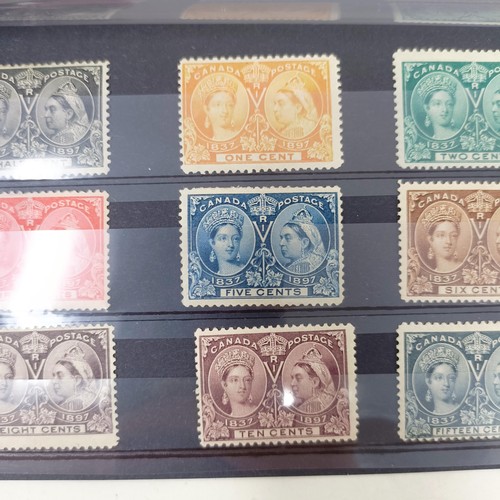 215 - Canada- 1897 Jubilee ½c-15c set of 9 values unused with gum, cat.£640