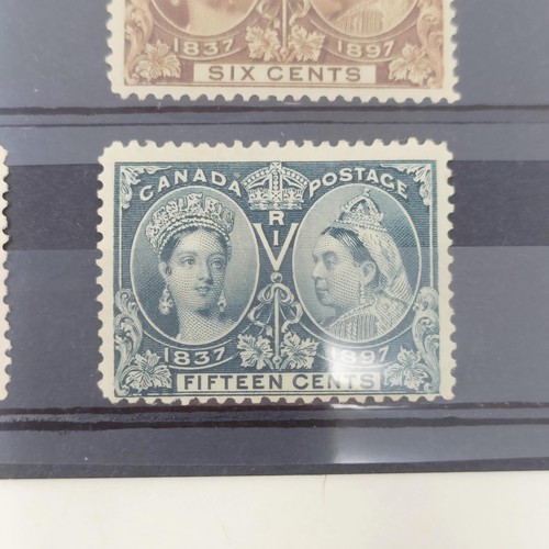 215 - Canada- 1897 Jubilee ½c-15c set of 9 values unused with gum, cat.£640