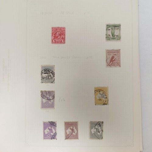 223 - Australia and States- Unused and used collection on album leaves with a useful range of Roo and GV i... 