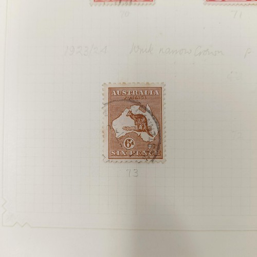 223 - Australia and States- Unused and used collection on album leaves with a useful range of Roo and GV i... 