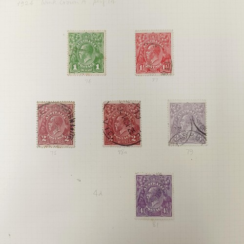 223 - Australia and States- Unused and used collection on album leaves with a useful range of Roo and GV i... 