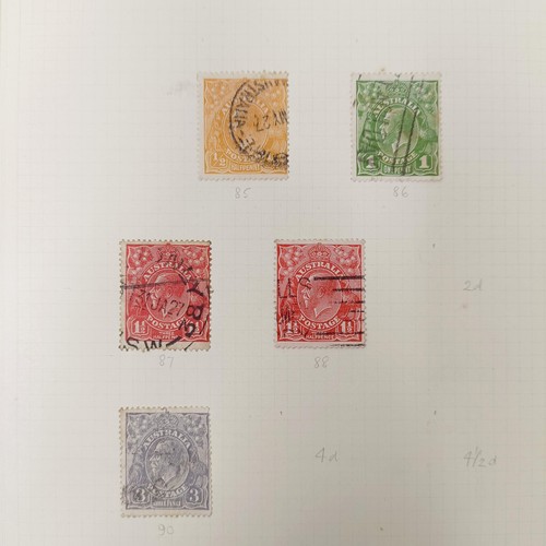 223 - Australia and States- Unused and used collection on album leaves with a useful range of Roo and GV i... 