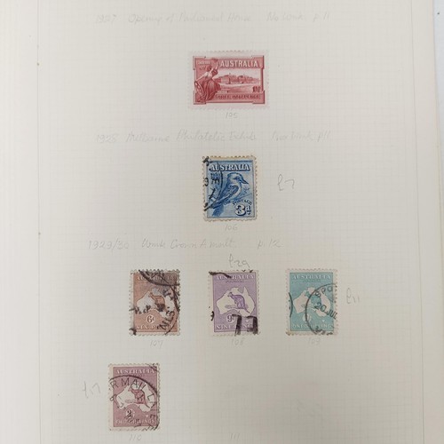 223 - Australia and States- Unused and used collection on album leaves with a useful range of Roo and GV i... 