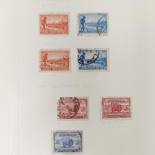 223 - Australia and States- Unused and used collection on album leaves with a useful range of Roo and GV i... 