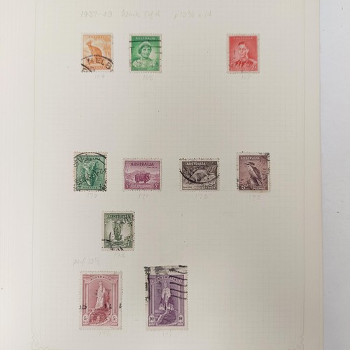 223 - Australia and States- Unused and used collection on album leaves with a useful range of Roo and GV i... 