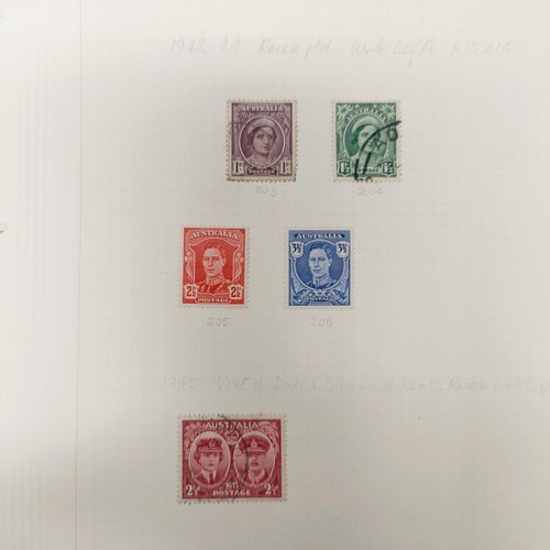 223 - Australia and States- Unused and used collection on album leaves with a useful range of Roo and GV i... 