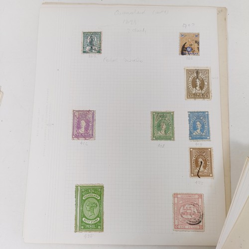 223 - Australia and States- Unused and used collection on album leaves with a useful range of Roo and GV i... 