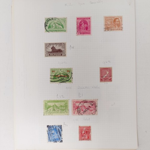 224 - New Zealand- 1862-1930 collection on album leaves with some better sets and values inc. some useful ... 