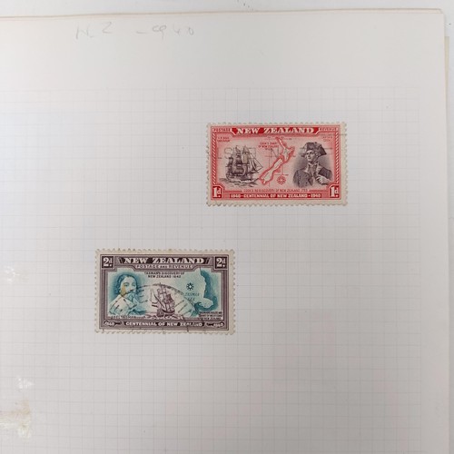 224 - New Zealand- 1862-1930 collection on album leaves with some better sets and values inc. some useful ... 