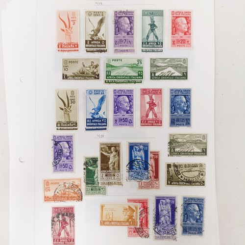 226 - Italian Colonies- Predominantly unused collection on album leaves with a good presentation of Italia... 