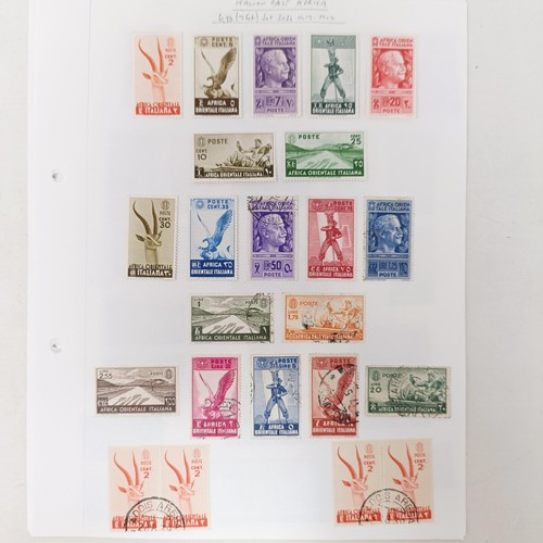 226 - Italian Colonies- Predominantly unused collection on album leaves with a good presentation of Italia... 