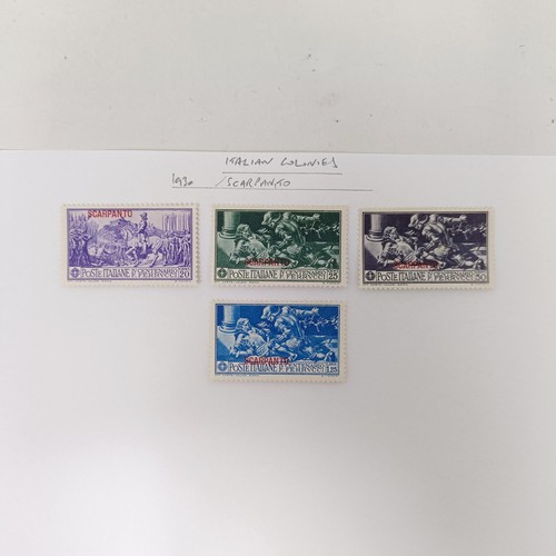 226 - Italian Colonies- Predominantly unused collection on album leaves with a good presentation of Italia... 