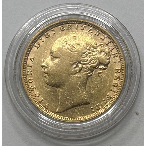 120 - A Queen Victoria sovereign, 1872