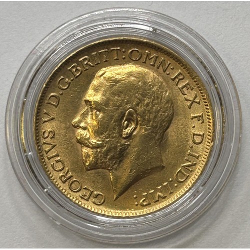 128 - A George V sovereign, 1912