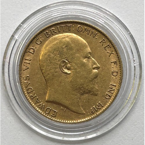 131 - An Edward VII half sovereign, 1910