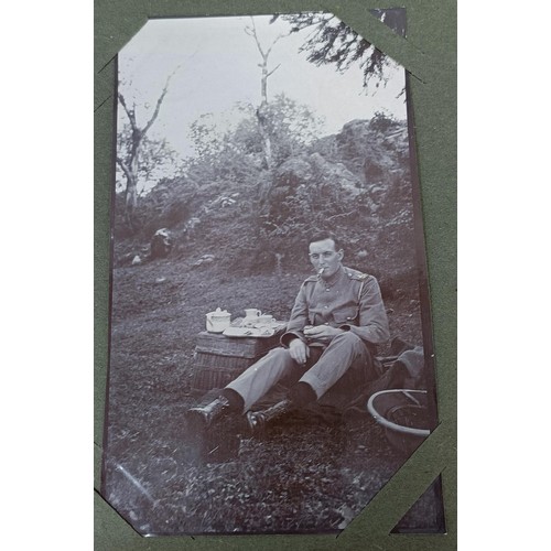 251 - Lieutenant Munckton - pages from a diary noting the Siege of Gumbaz, February - April 1918, assorted... 