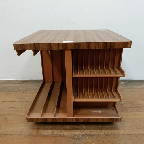 930 - A record table/open cabinet, 45 cm wide