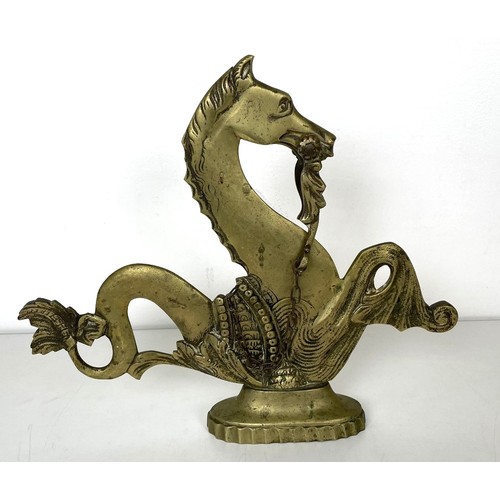 553 - A Venetian gondola seahorse, 18 cm high