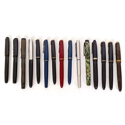 649 - A 1920s Swan fountain pen, and assorted other fountain pens (qty)