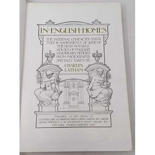 571 - Latham (Charles), In English Homes, 3 vols., and The Architectural Review, July-December 1913, bound... 
