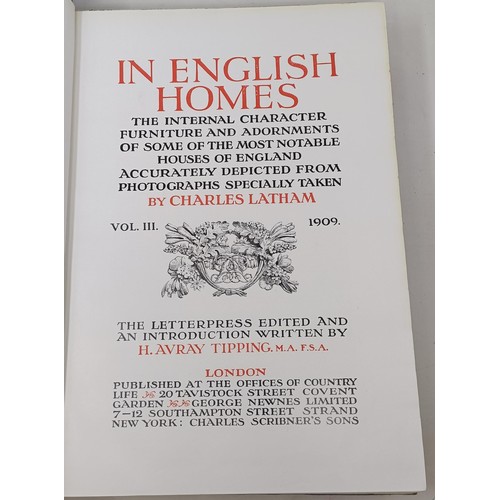 571 - Latham (Charles), In English Homes, 3 vols., and The Architectural Review, July-December 1913, bound... 