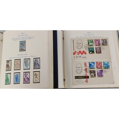 132 - Spain - two albums, comprehensive collection of mint and used, many first day covers