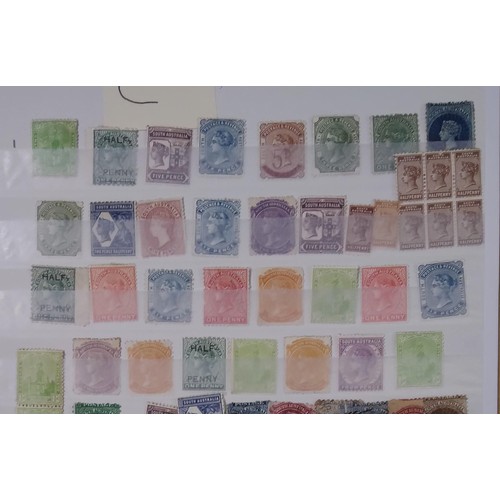 134 - Australia - South Australia, large collection of early mint and used, most shades and perfs represen... 