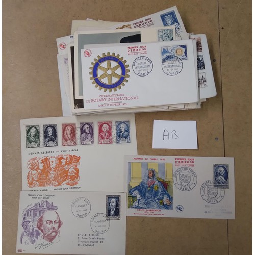 156 - France - first day covers with Duke of Windsor interest on some