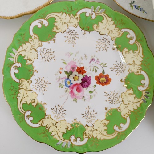 589 - A cabinet plate, decorated flowers, and assorted other plates (qty)