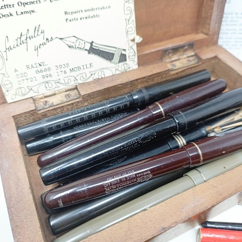 641 - Assorted fountain pens, and related items (box)