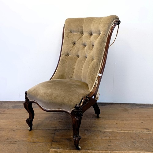 959 - A 19th century mahogany framed nursing chair