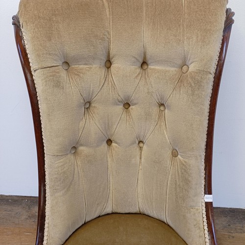 959 - A 19th century mahogany framed nursing chair