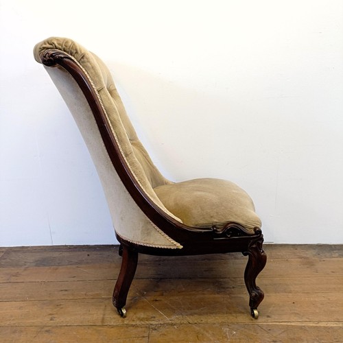 959 - A 19th century mahogany framed nursing chair