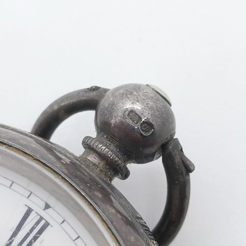 748 - A silver open face pocket watch