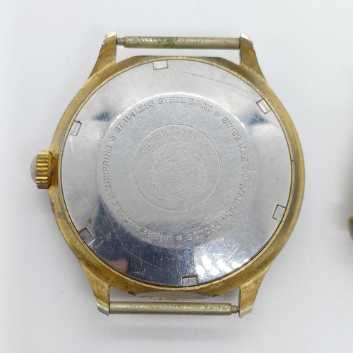 786 - A gentleman's Nelson wristwatch, lacking strap, and another (2)