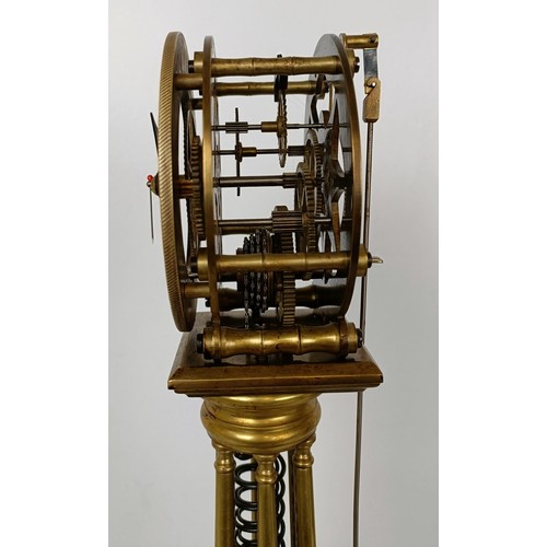 885 - An architectural coil spring skeleton clock, by William Smith of Musselburgh, fitted a single fusee ... 