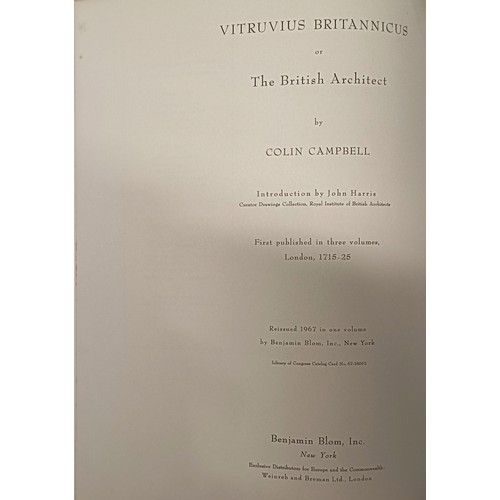 620 - Breman (Paul), Addis (Denise) Guide To Vitruvrus Britannicus, 4 vols. (box)