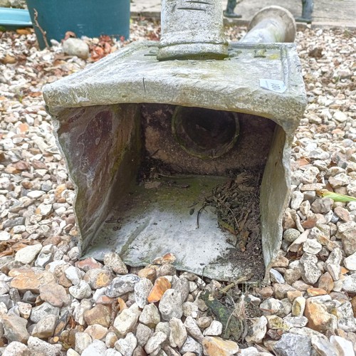 1081 - A Victorian lead hopper, dated 1884