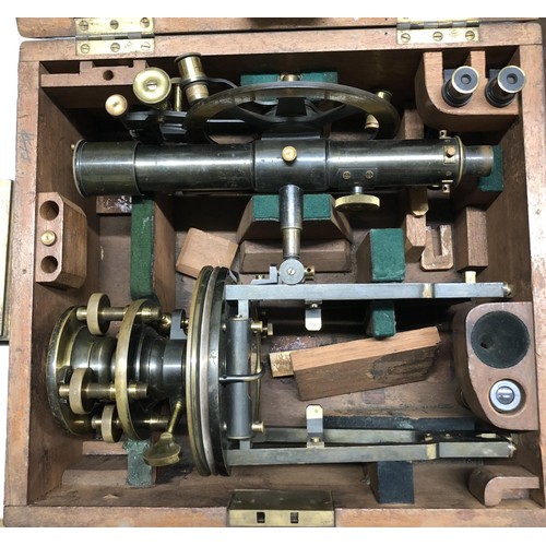 855 - A ship's sextant by W F Stanley, boxed