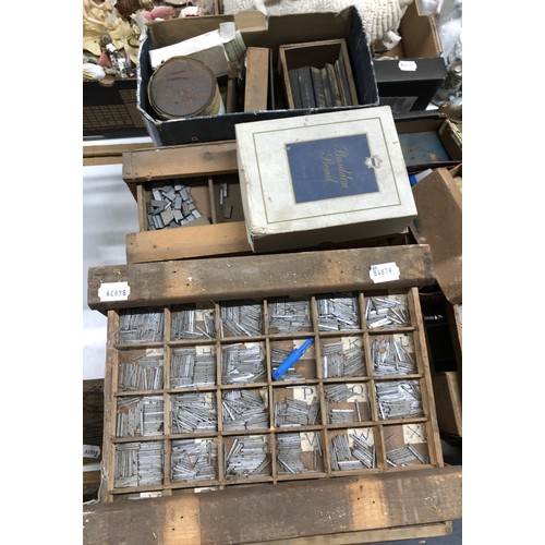 860 - A large quantity of printing tools and related items (qty)