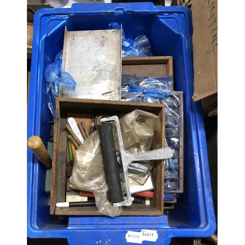 860 - A large quantity of printing tools and related items (qty)