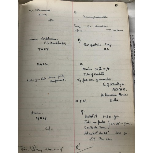 861 - A Dr Nelsons improved inhaler, assorted glass chemical bottles and beakers, and a vintage prescripti... 