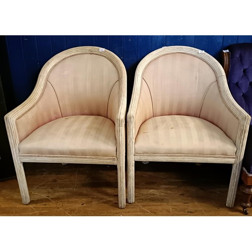 1056 - A pair of tub chairs (2)